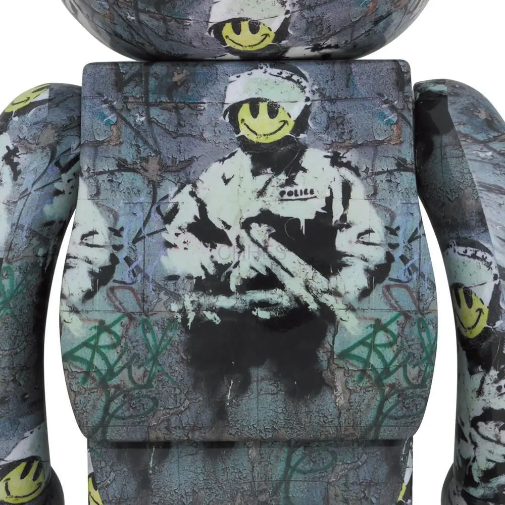 积木熊  BE@RBRICK RIOT COP 1000％