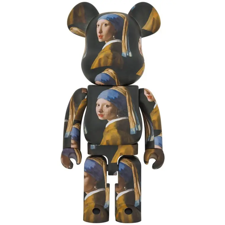 积木熊  BE@RBRICK 约翰内斯&middot;维米尔「戴珍珠耳环的少女」1000％