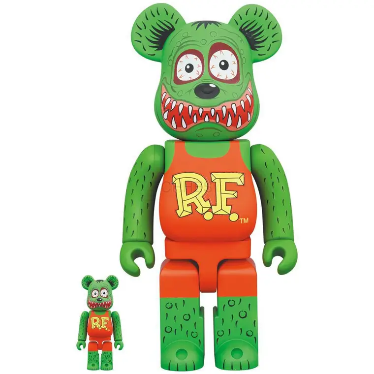 积木熊    BE@RBRICK RAT FINK(TM) 100％ & 400％