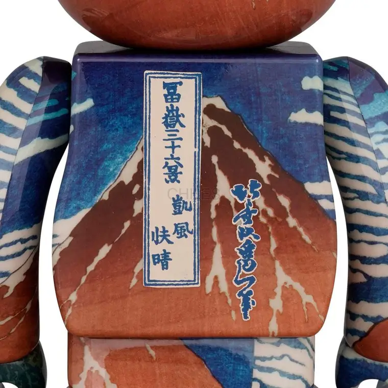 积木熊    BE@RBRICK 葛饰北斋「富士山三十六景：微风拂面。」100％ & 400％