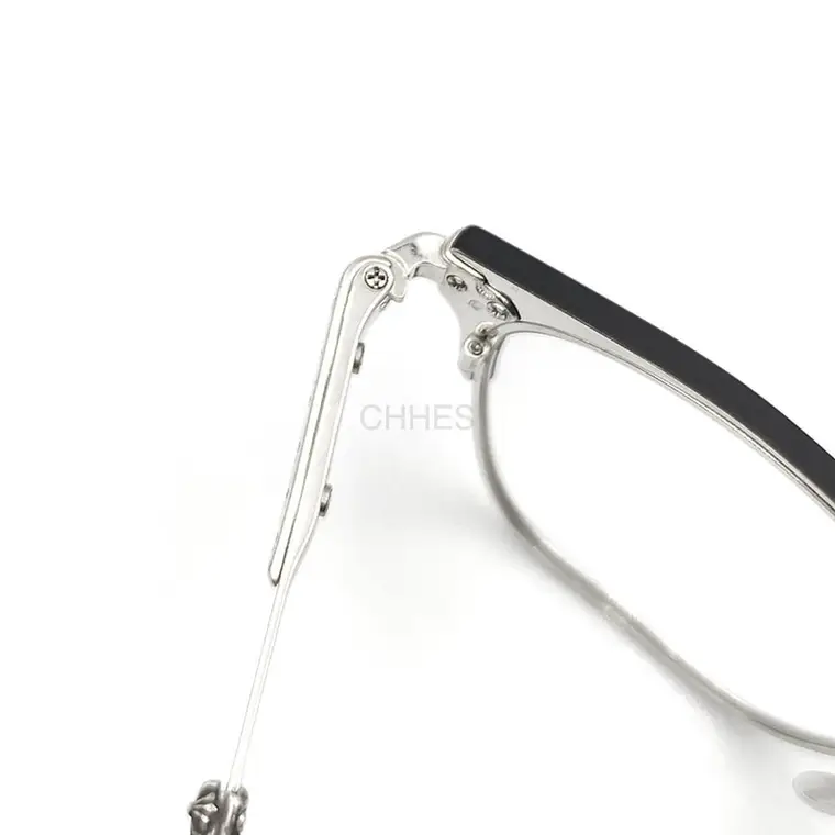Chrome hearts 克罗心 PLONKER银色半框黑腿光学镜