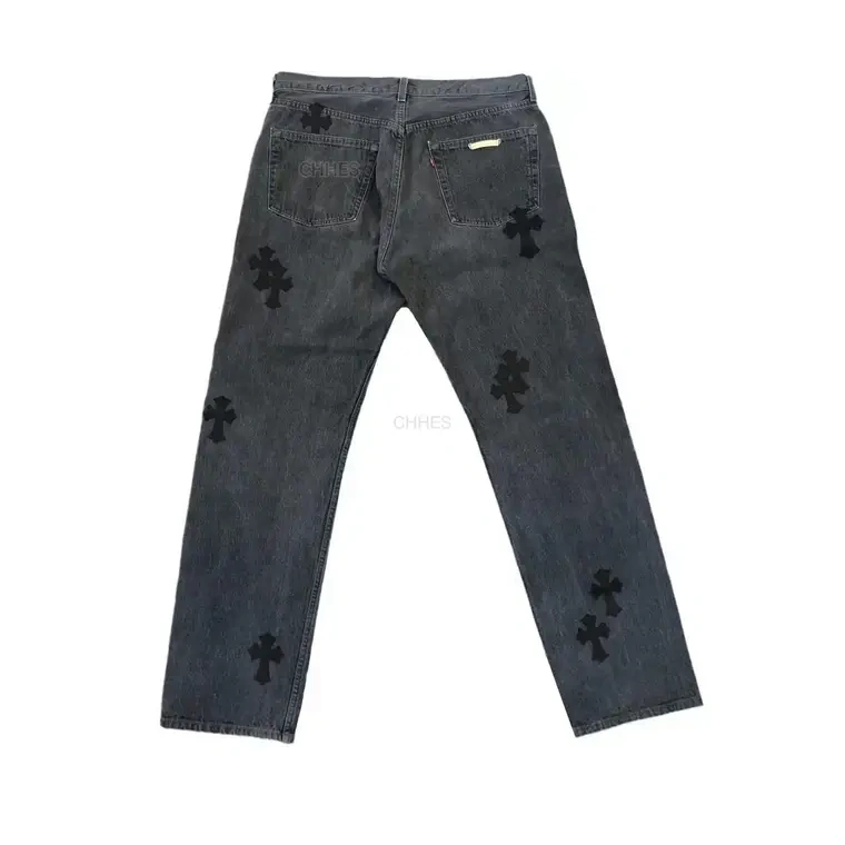 Chrome hearts 克罗心 黑色复古 Levi\'s 牛仔裤