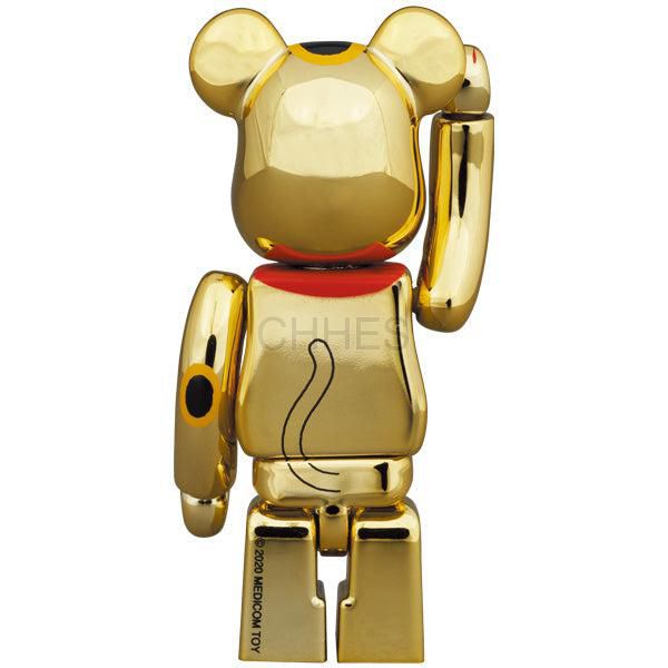 BEARBRICK 积木熊BE@RBRICK Maneki Neko Rising Fortune 2 镀金100 