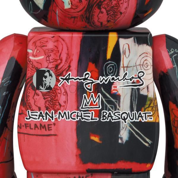 积木熊  BE@RBRICK Andy Warhol × JEAN-MICHEL BASQUIAT #1 100% & 400%