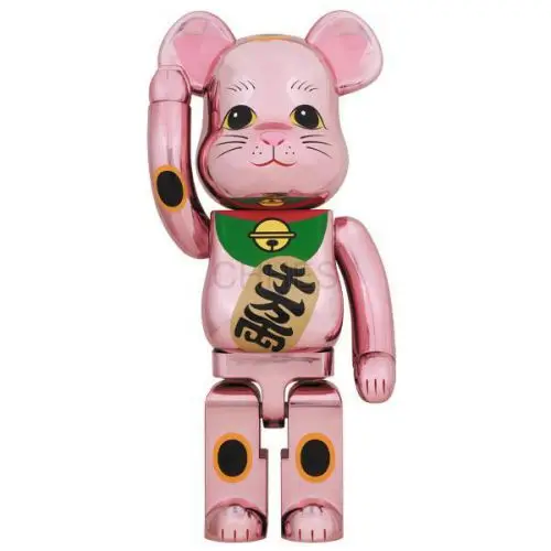 积木熊  BE@RBRICK MANEKINEKO 桃子镀金 1000％