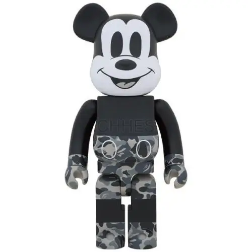 积木熊  BE@RBRICK BAPE(R) 米老鼠单调版 1000％