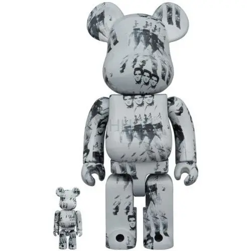 积木熊 BE@RBRICK 安迪·沃霍尔的 ELVIS PRESLEY 100% & 400%