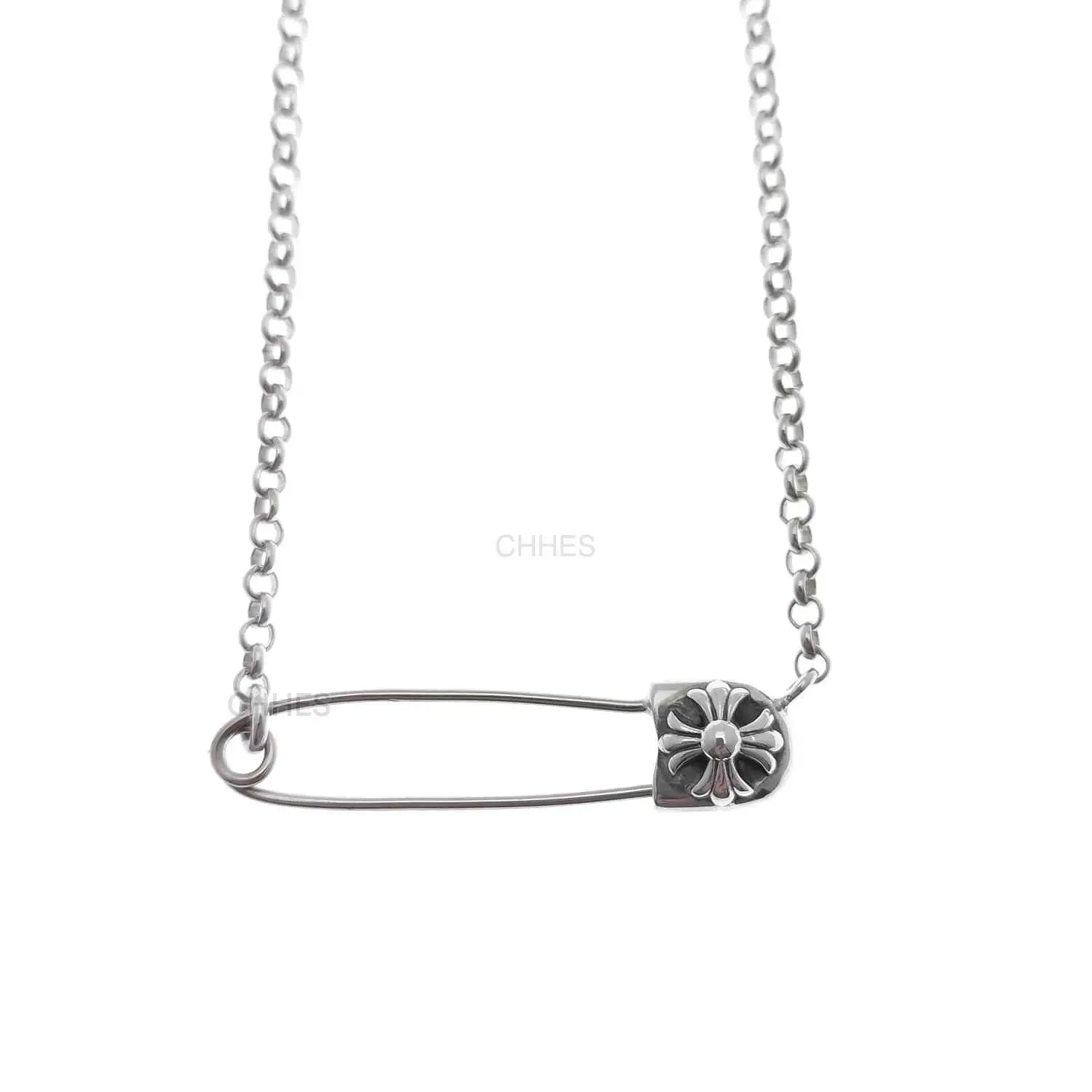Chrome hearts 克罗心 别针锁骨ROLL项链