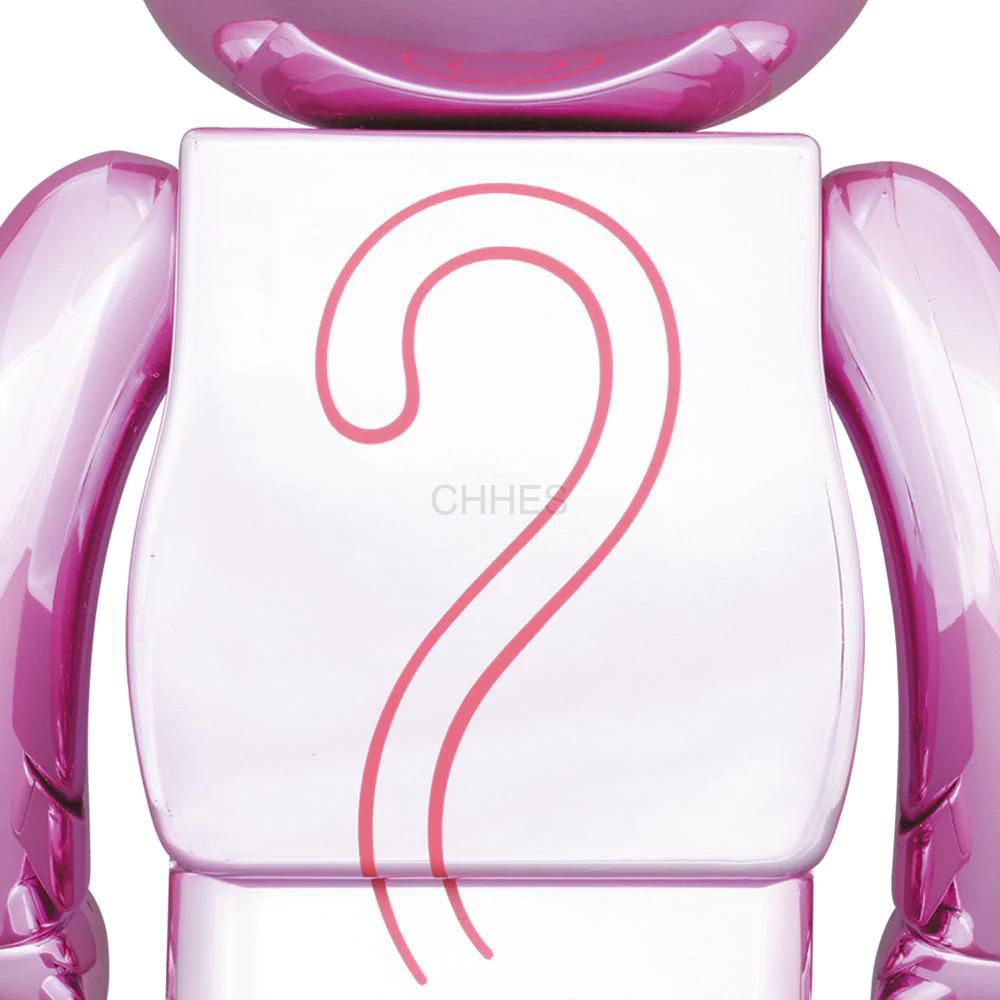 BEARBRICK 积木熊BE@RBRICK PINK PANTHER CHROME Ver.100％ & 400