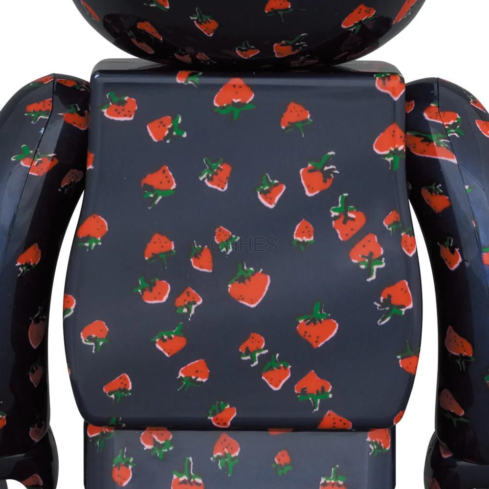 积木熊     BE@RBRICK MUVEIL “草莓图案” 100％ & 400％