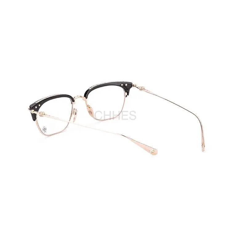 Chrome hearts 克罗心 SLUN TRADICTION I黑色半框金色光学镜