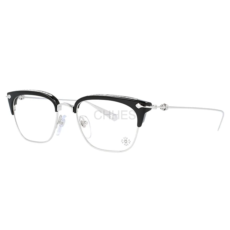 Chrome hearts 克罗心 SLUN TRADICTION I黑色半框银色光学镜