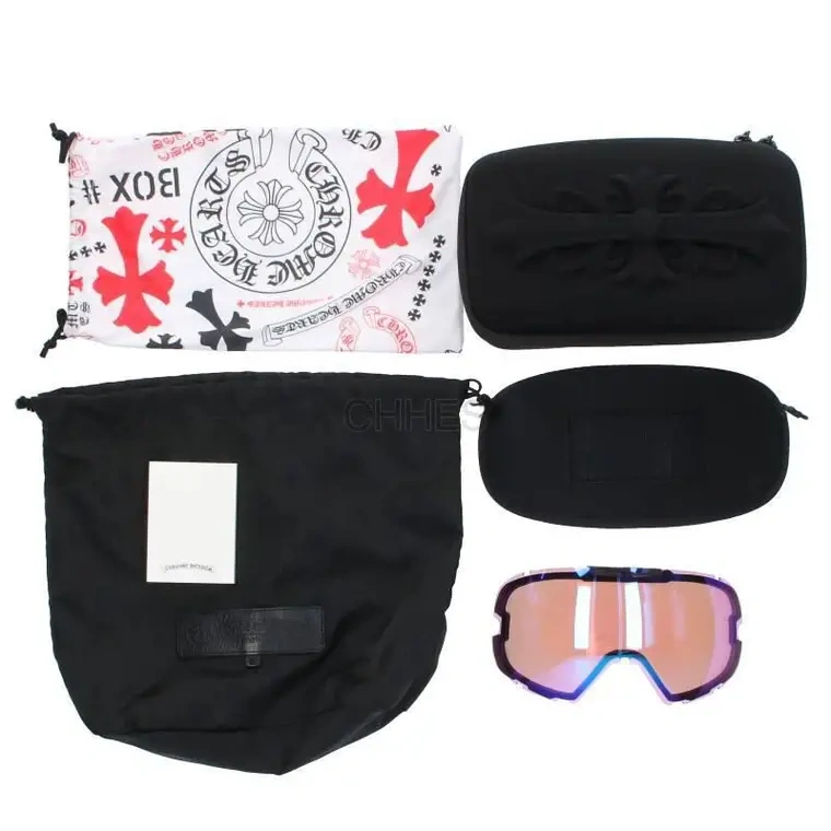 Chrome hearts 克罗心 SKI GOGGLES SILVER M0RNING 白色滑雪镜	