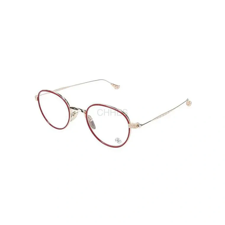 Chrome hearts 克罗心 BONE PRONE IV BordelloGold Plated 金色红圈光学镜