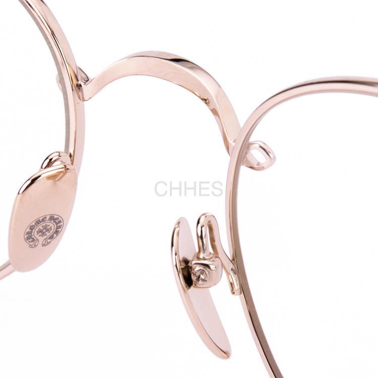 CHROME HEARTS Chrome hearts 克罗心Bubba金框银混色琥珀腿圆框