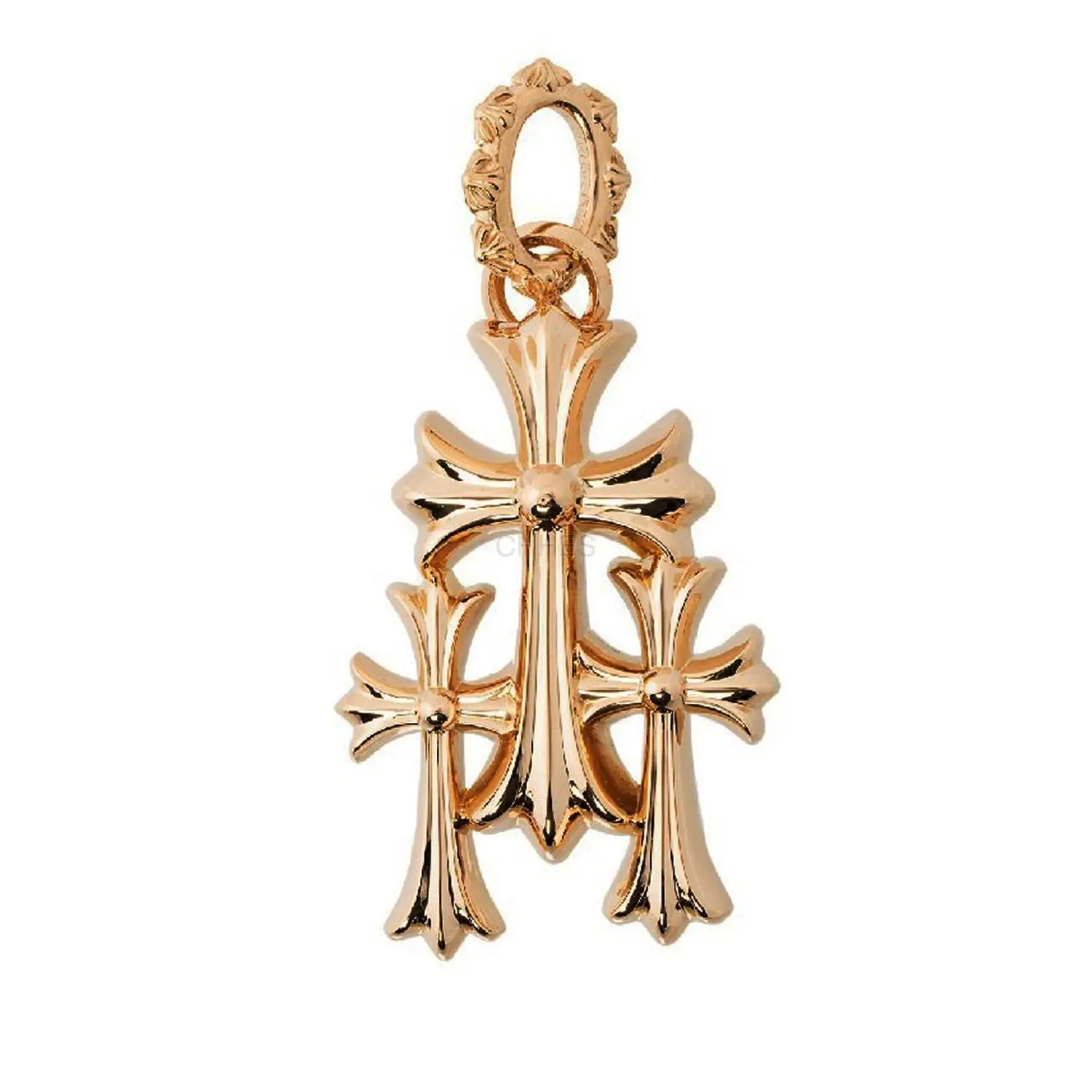 Chrome hearts 克罗心 三十字架22K黄金大号吊坠