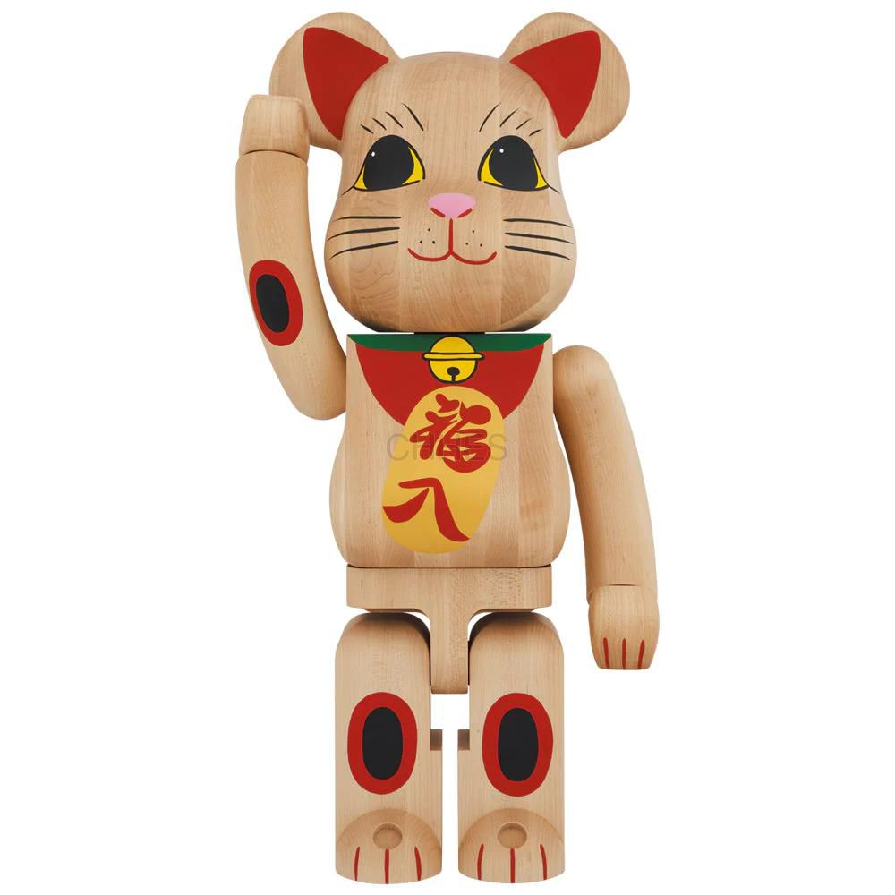 BEARBRICK 积木熊BE@RBRICK Karimoku Maneki Neko 3 1000％ - CHHES