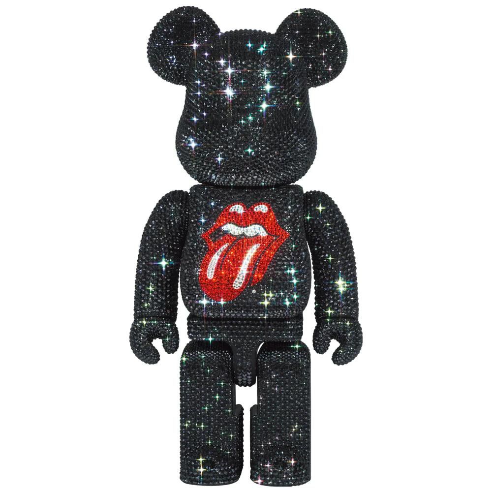 BEARBRICK 积木熊CRYSTAL DECORATE BE@RBRICK 滚石乐队舌头标志400％《计划2023年5月下旬发货》 - CHHES