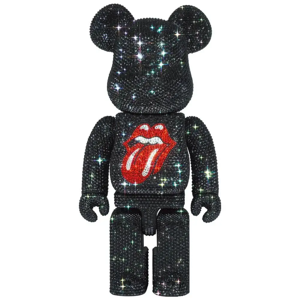 积木熊         CRYSTAL DECORATE BE@RBRICK 滚石乐队舌头标志 400％《计划2023年5月下旬发货》