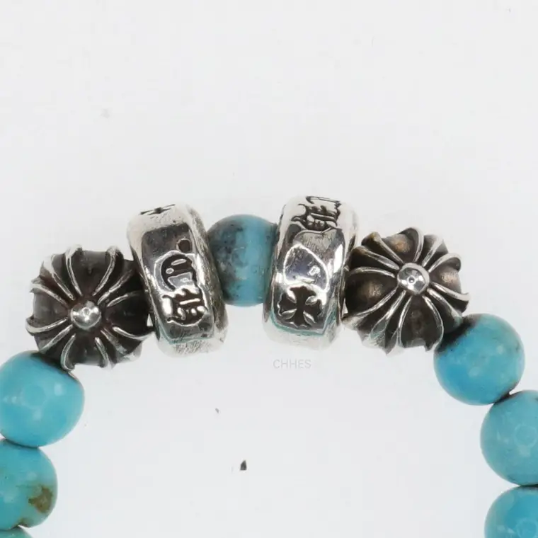 Chromehearts 克罗心 4银绿松石珠戒指