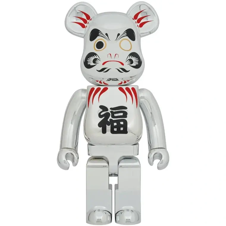 积木熊        BE@RBRICK 达磨 1000% 镀银