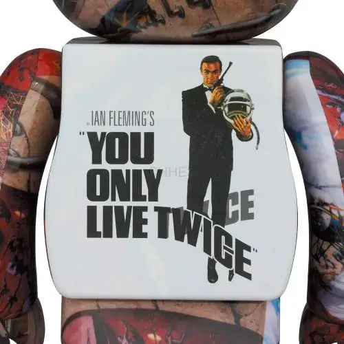 积木熊 BE@RBRICK 007 "YOU ONLY LIVE TWICE" 100% & 400%《预定2023年10月发售发货，4月10日前接受订购。》