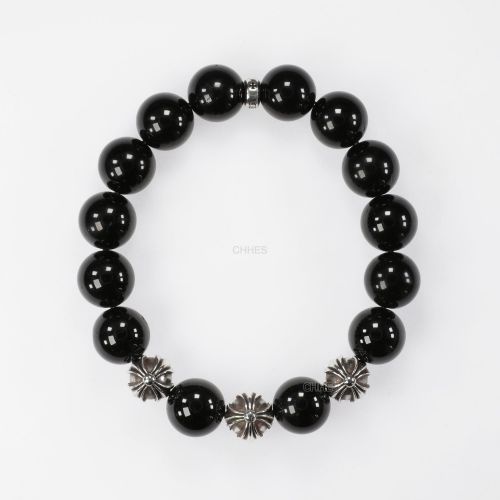 Chrome Hearts 10mm オプシディアン 2 Silver Beads 【正規品保証