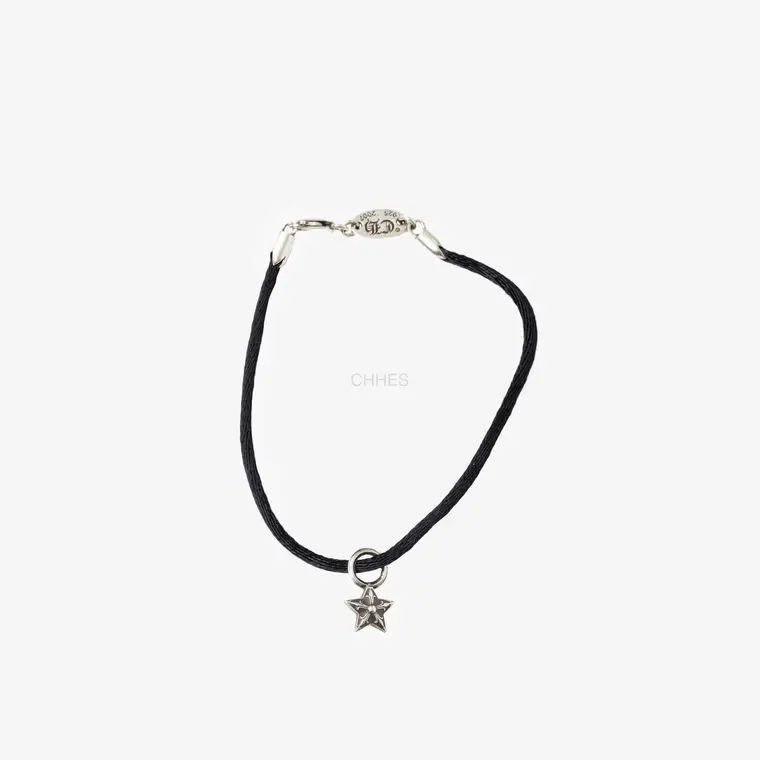 Chrome hearts 克罗心 五角星吊坠黑手绳