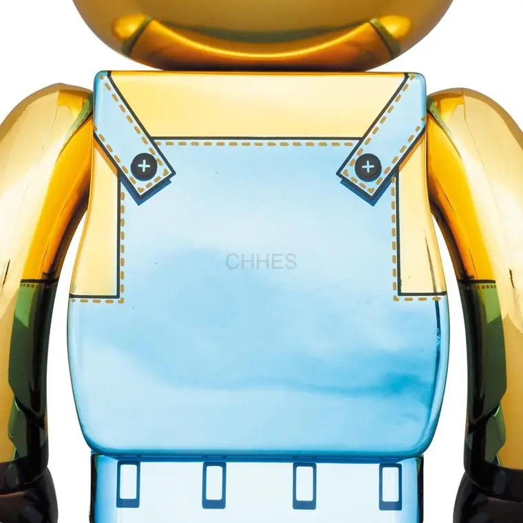 积木熊       BE@RBRICK STUART Chrome Ver. 100％和400％