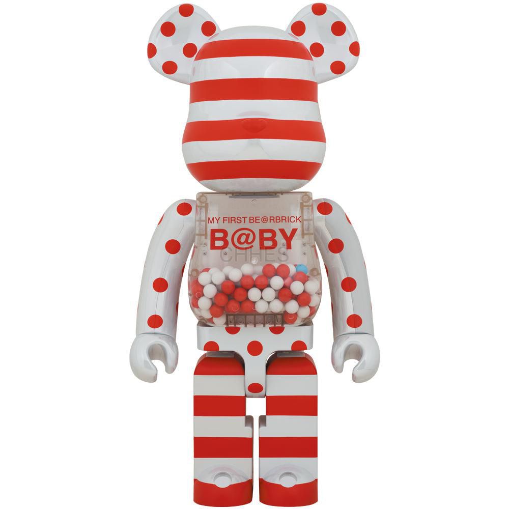 BEARBRICK 积木熊MY FIRST BE@RBRICK B@BY RED & SILVER CHROME Ver 