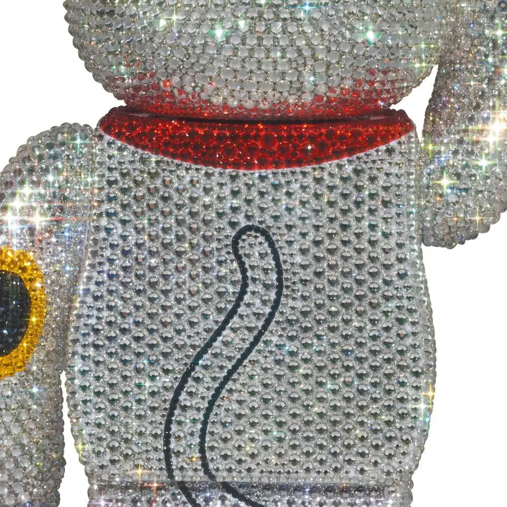 积木熊     水晶装饰 BE@RBRICK 招财猫金财富 400%