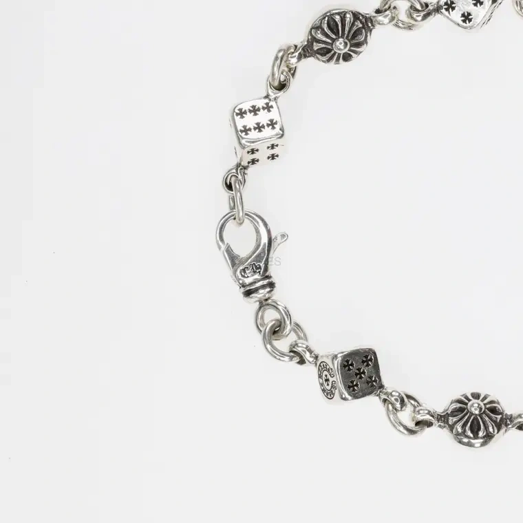 Chrome hearts 克罗心 十字花Dice Bracelet骰子手链