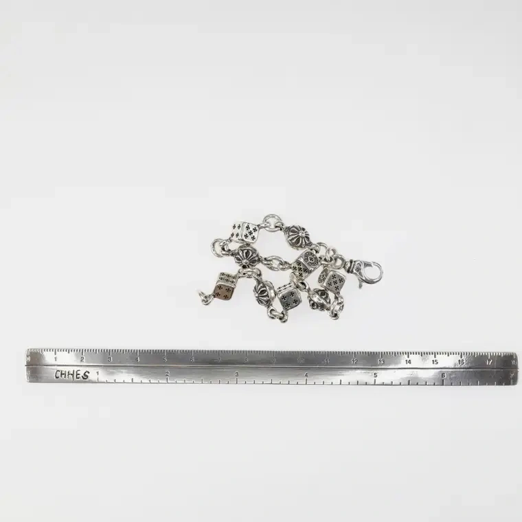 Chrome hearts 克罗心 十字花Dice Bracelet骰子手链