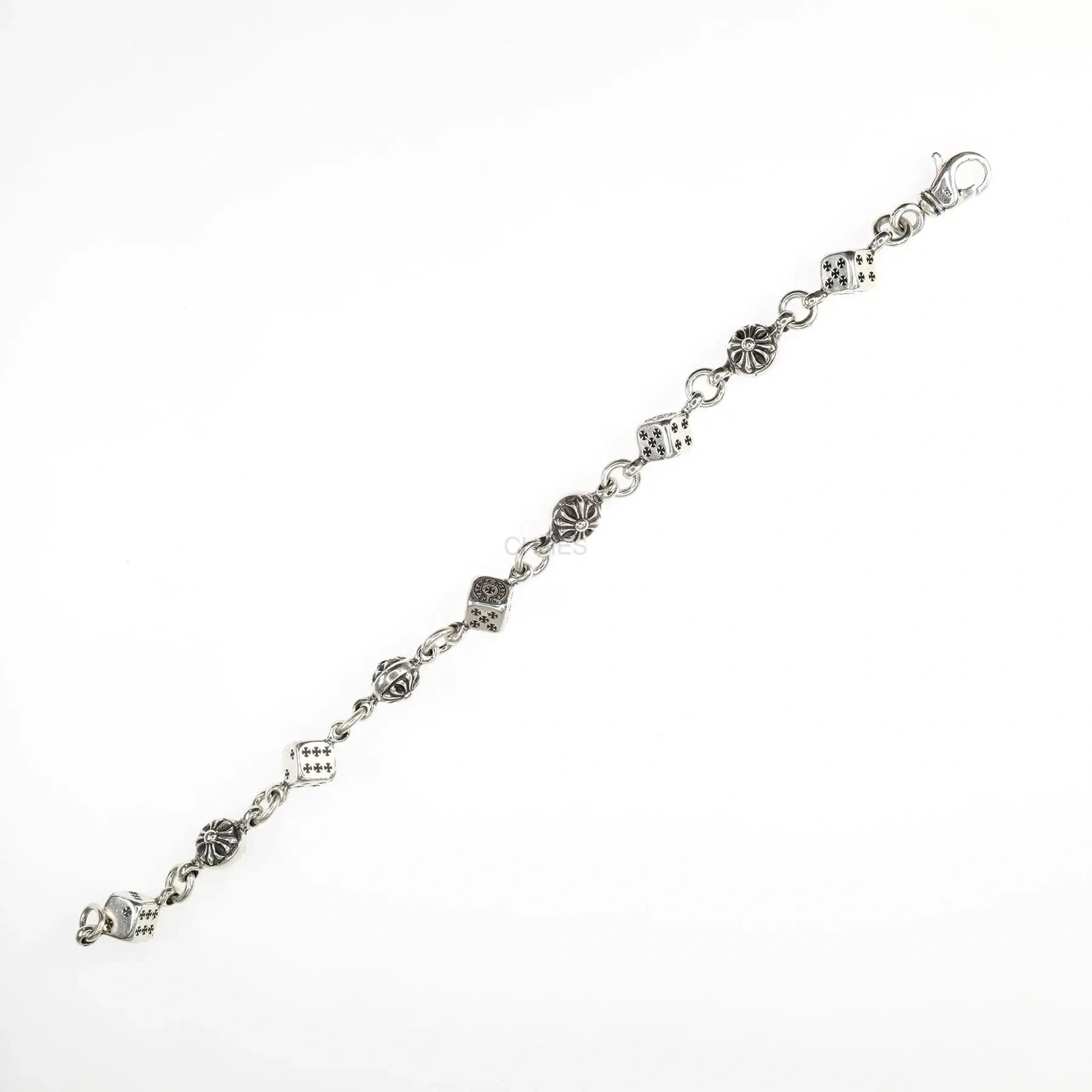 Chrome hearts 克罗心 十字花Dice Bracelet骰子手链