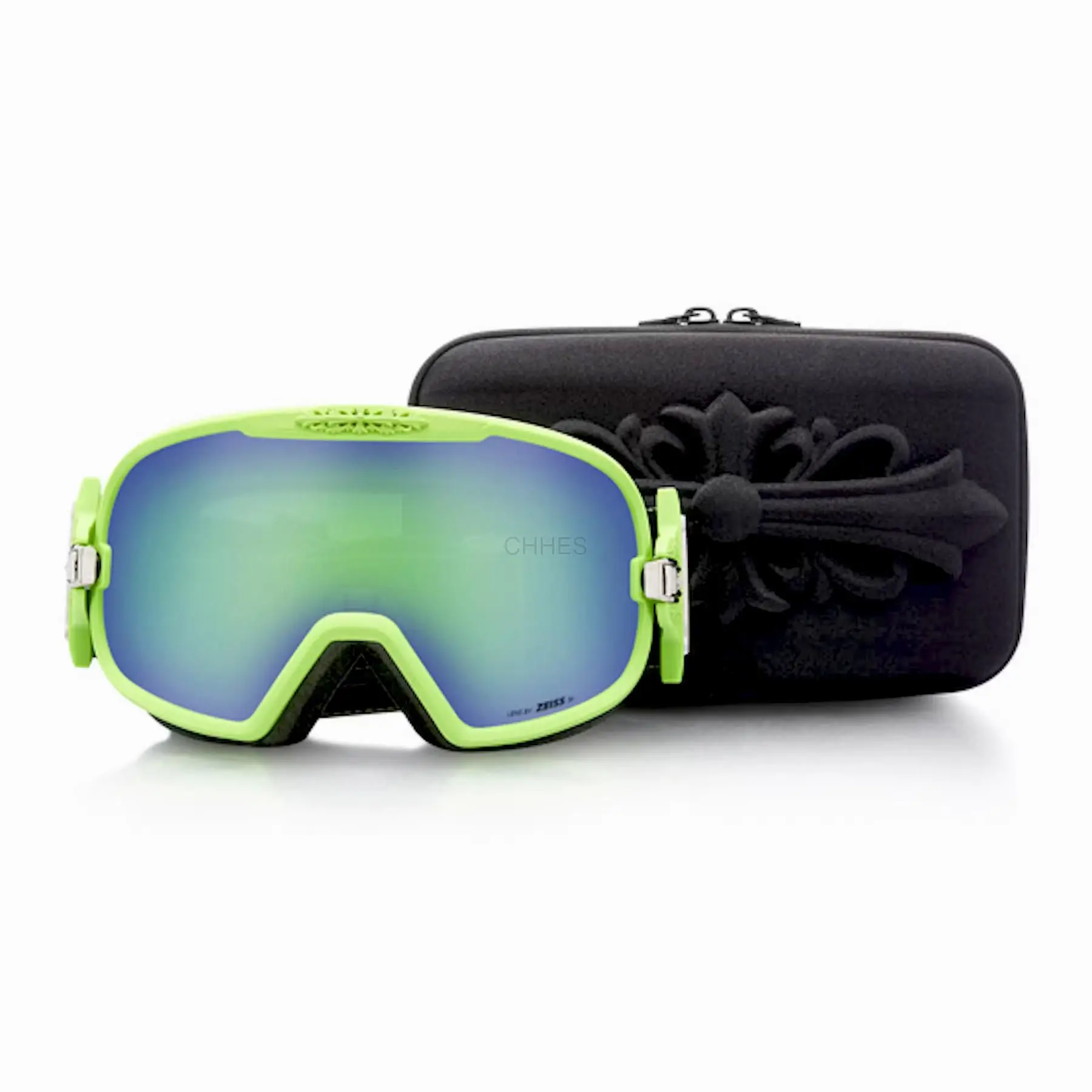 Chrome hearts 克罗心 SKI GOGGLES SILVER M0RNING 绿色滑雪镜	