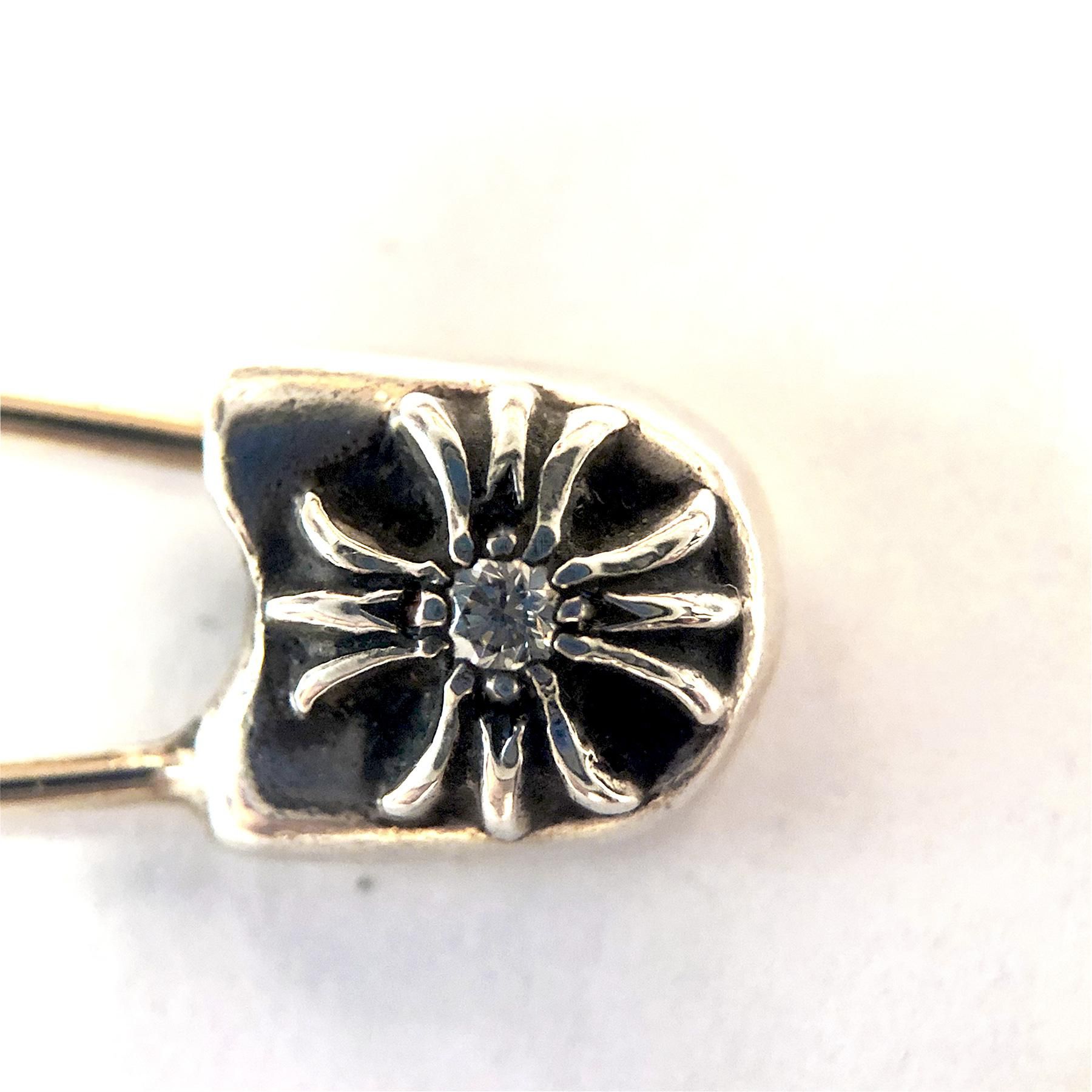 CHROME HEARTS 克罗心十字花小号钻石别针/胸针- CHHES
