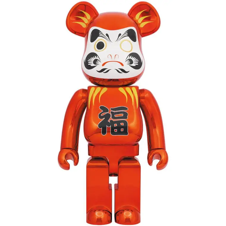 积木熊    BE@RBRICK 达磨红电镀 1000%