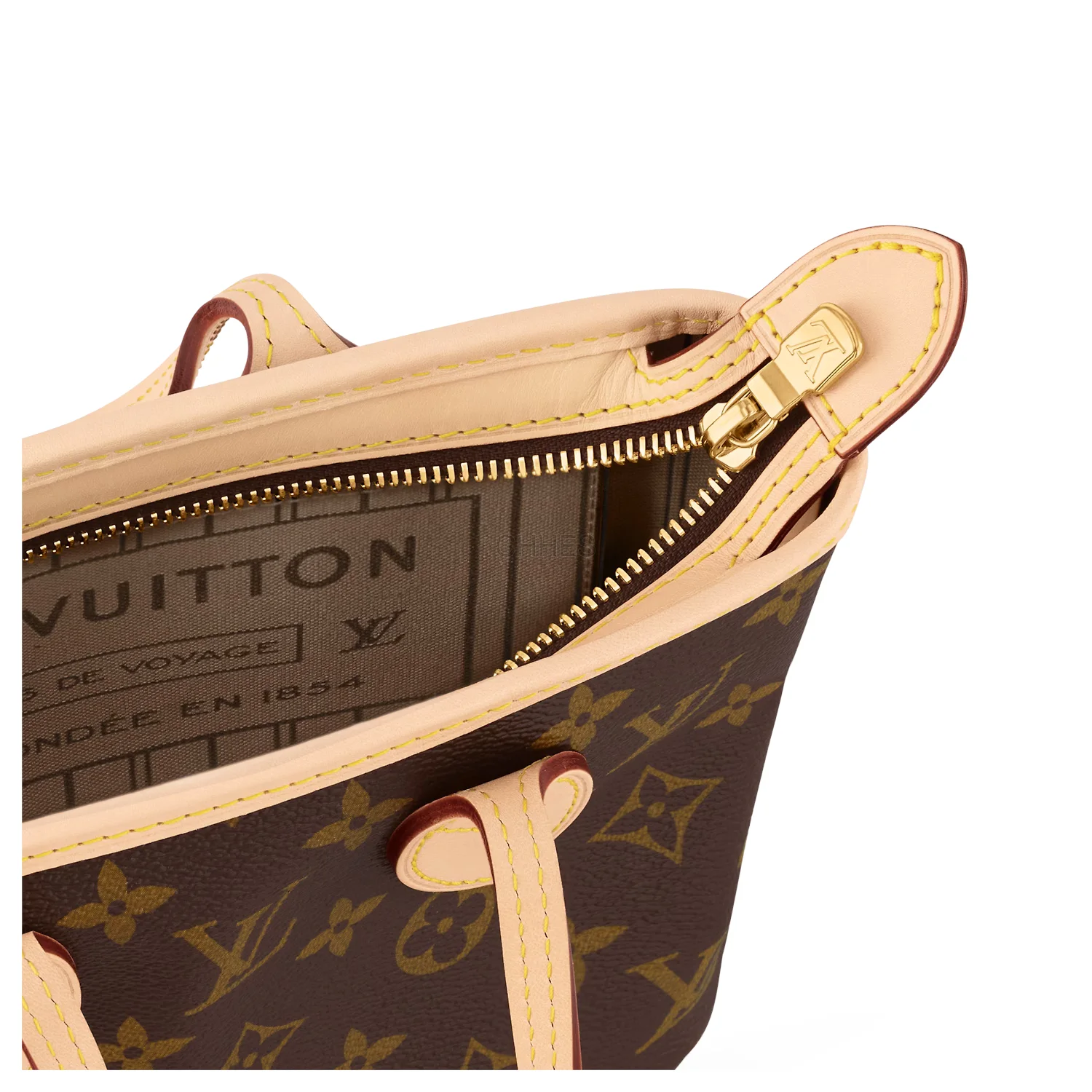 LOUIS VUITTON 女士 Neverfull BB 手袋 白色肩带 M46705