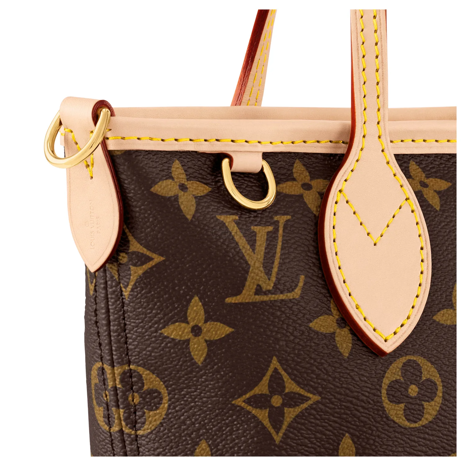 LOUIS VUITTON 女士 Neverfull BB 手袋 白色肩带 M46705