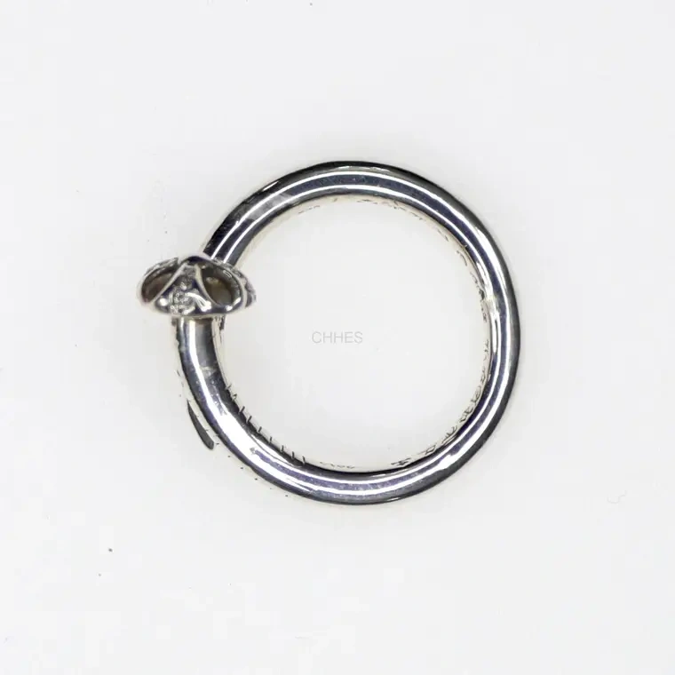 Chromehearts 克罗心 镶钻圆头十字花钉子戒指