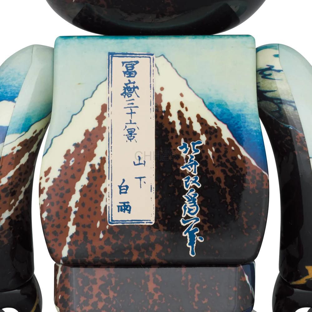 BEARBRICK 积木熊BE@RBRICK葛饰北斋「富士山三十六景三华白」1000
