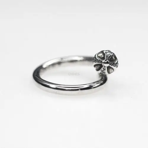 Chromehearts 克罗心 镶钻圆头十字花钉子戒指