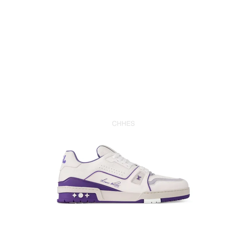 LOUIS VUITTON 男士 TRAINER 白紫运动鞋 1ACHKW