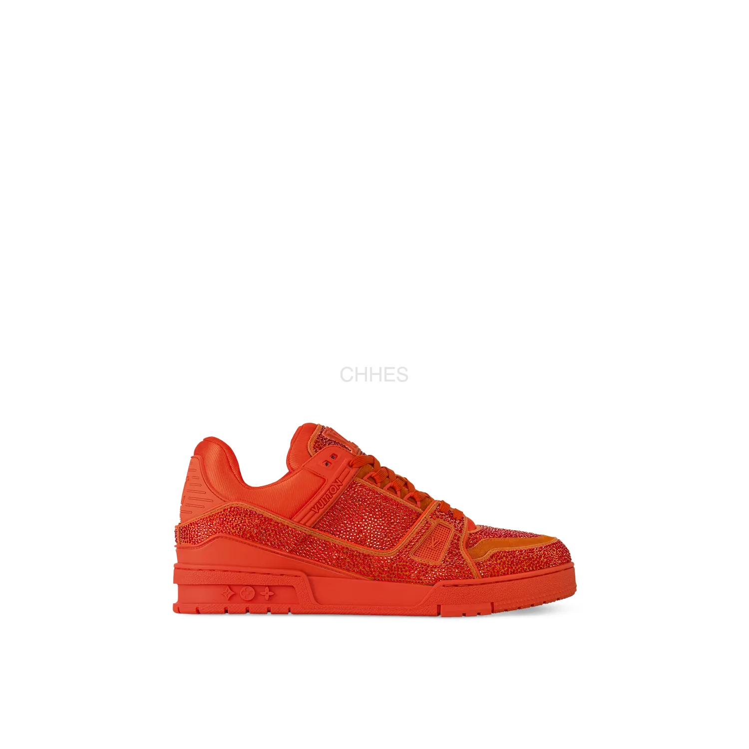 LOUIS VUITTON 男士 TRAINER MAXI  橘红色满钻运动鞋 1AC4UI
