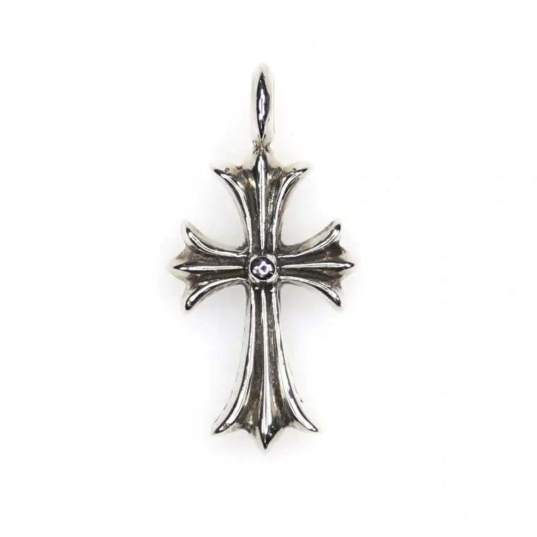 Chrome hearts 克罗心 祖母绿TINY十字架吊坠