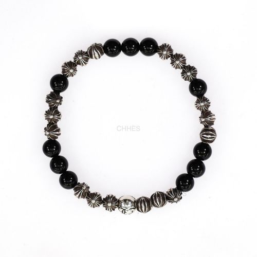 Chrome Hearts 10mm オプシディアン 2 Silver Beads 【正規品保証
