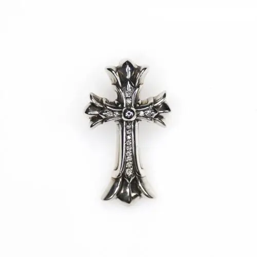 Chromehearts 克罗心 镶钻中号双层十字架吊坠
