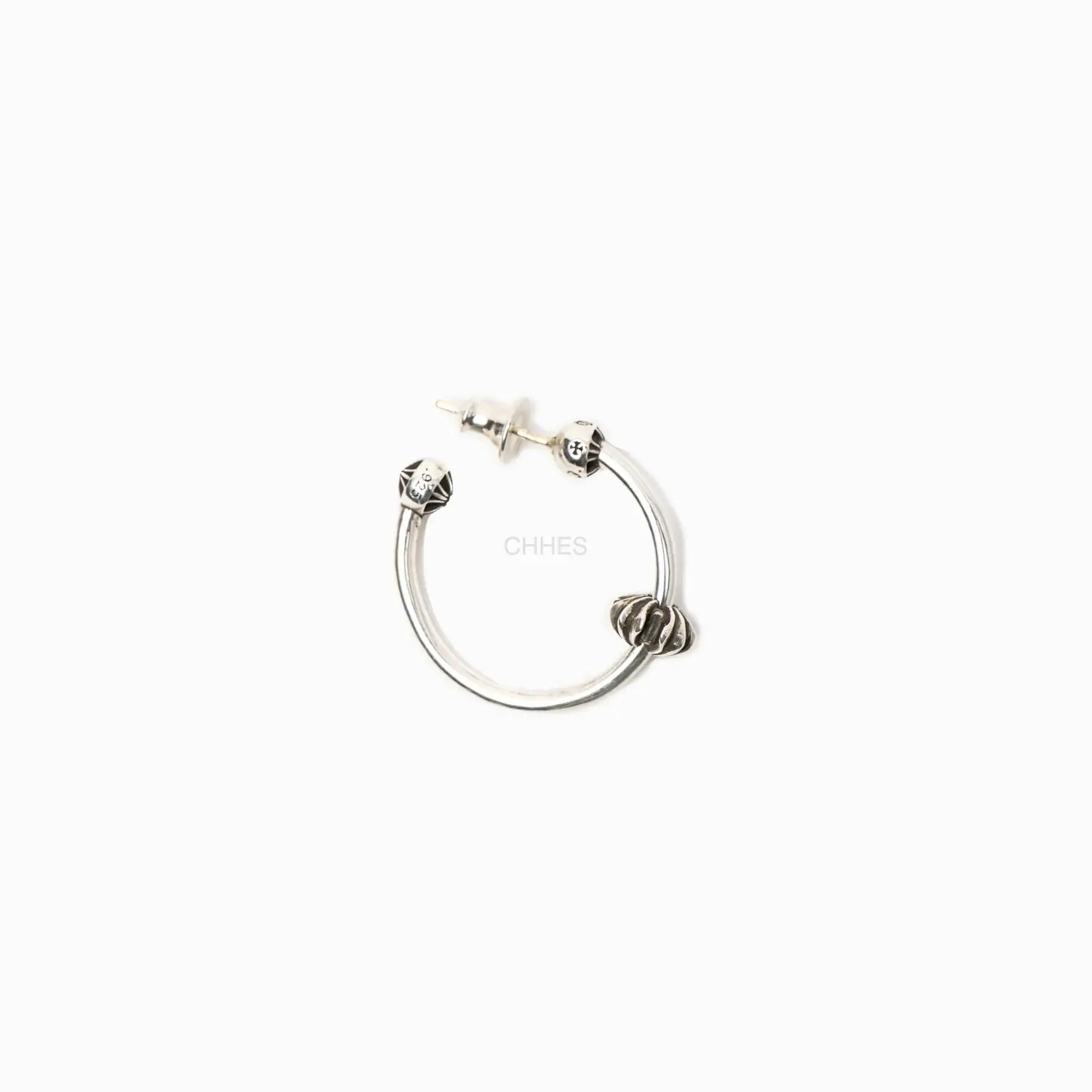 Chrome hearts 克罗心 SPINNER HOOP 十字花耳钉