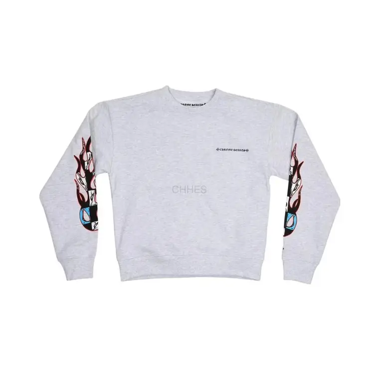 Chrome hearts 克罗心 灰色涂鸦卫衣