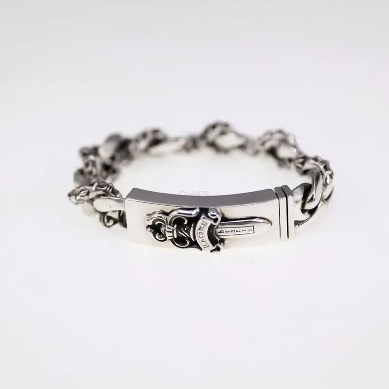 Chrome hearts 克罗心 宝剑半花ID手链